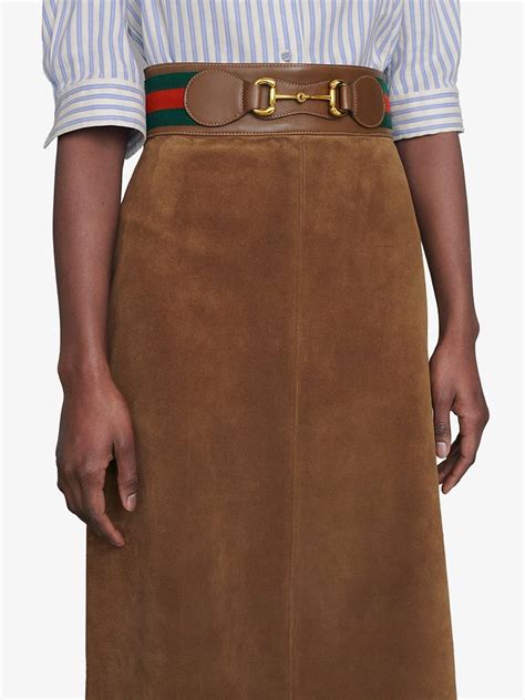 gucci horsebit skirt